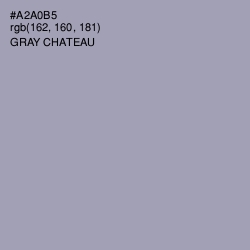 #A2A0B5 - Gray Chateau Color Image